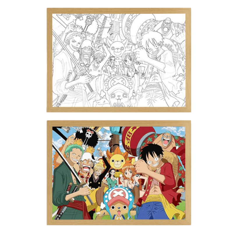 One Piece LED Painting - A4 Size - Mikomarastudio
