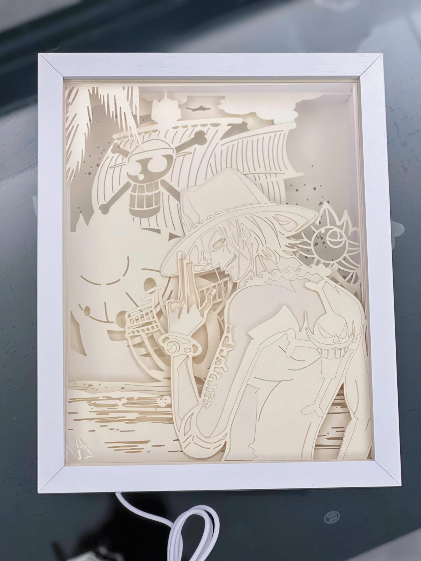 One piece: Portgas D. Ace LED Painting