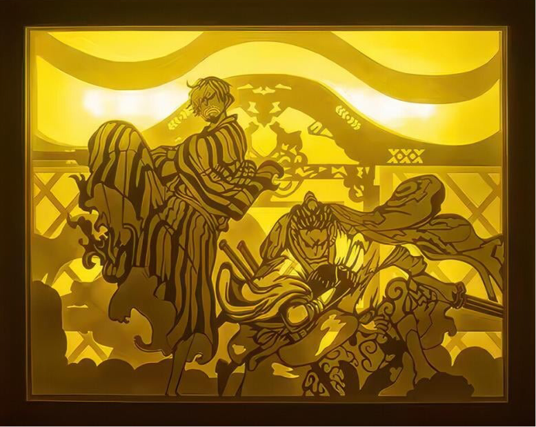 One piece: Zoro and Sanji LED Painting