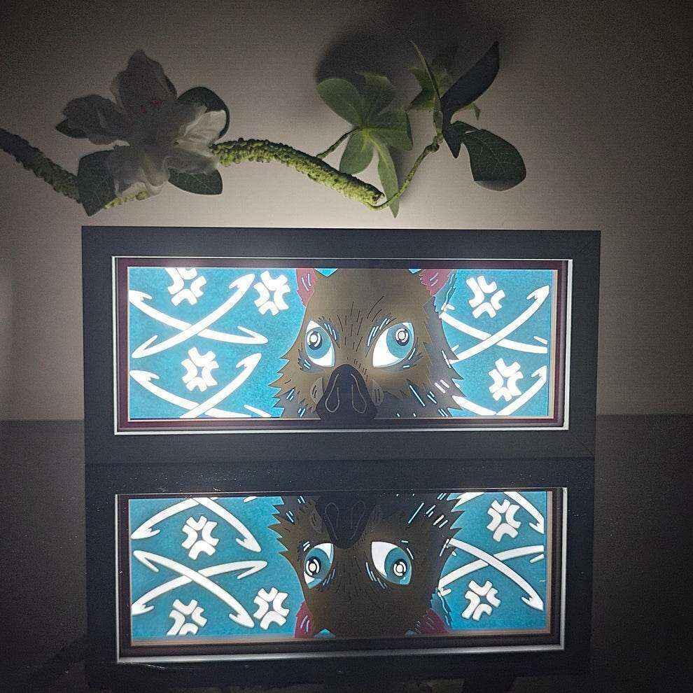 Demon Slayer: Inosuke Lightbox - Mikomarastudio