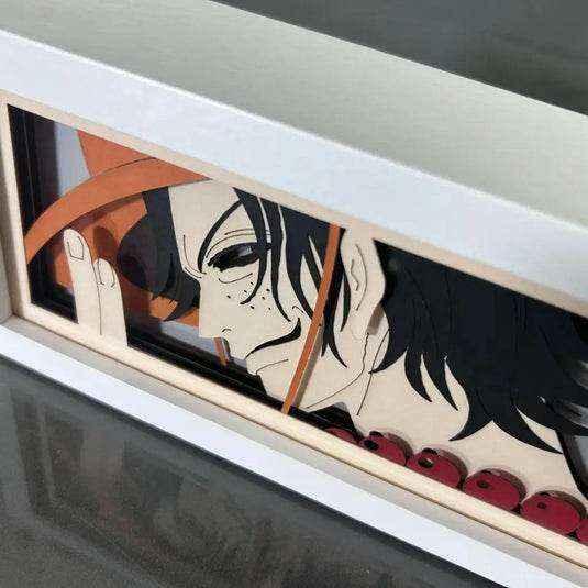 One Piece: Portgas D. Ace Lightbox - Mikomarastudio