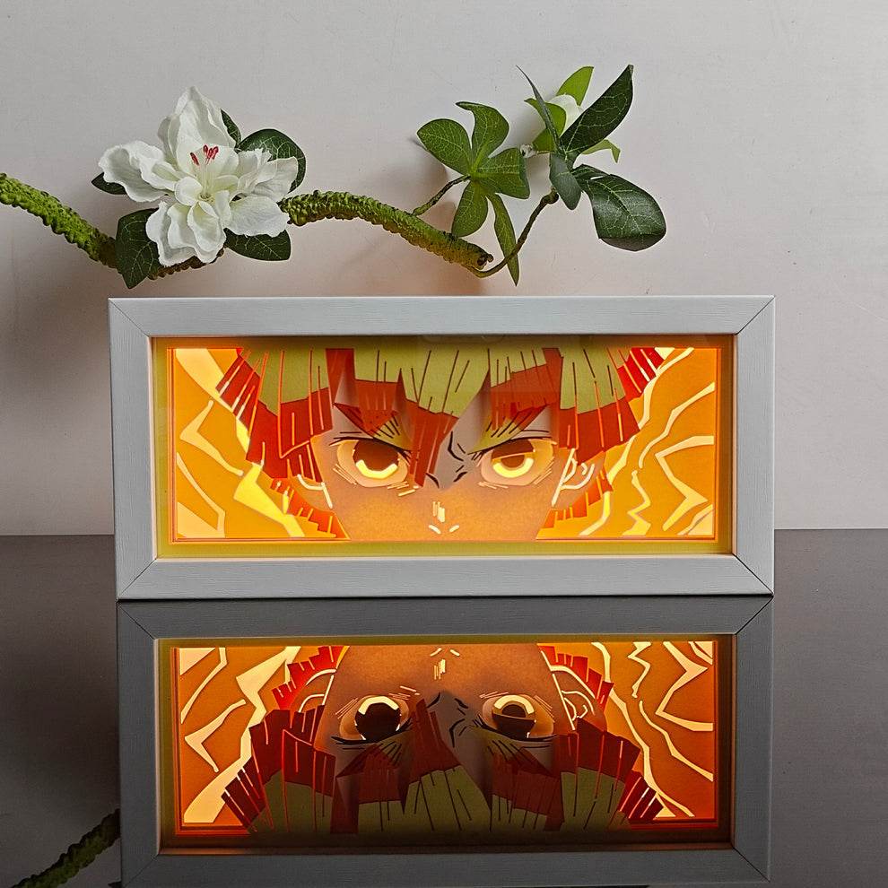Demon Slayer: Zenitsu Lightbox - Mikomarastudio