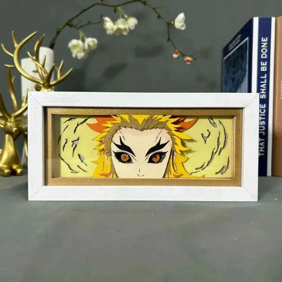Demon slayer: Rengoku Lightbox - Mikomarastudio
