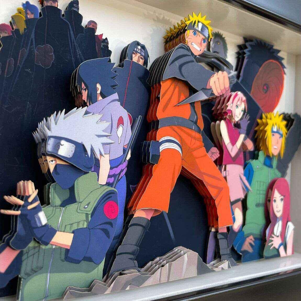 Naruto: Legacy of the Leaf 3D Stereoscopic Painting - Mikomarastudio