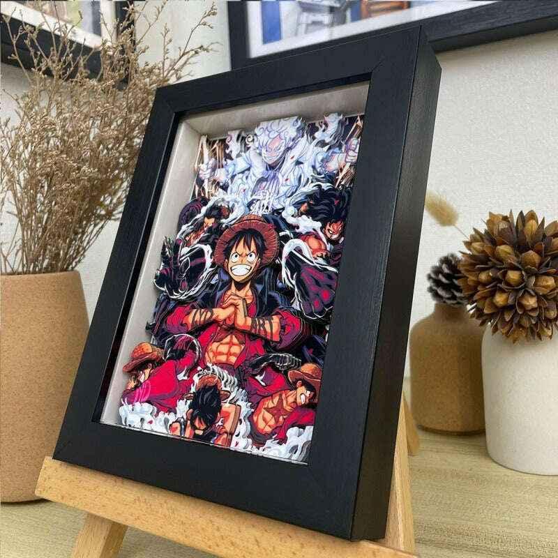 One Piece: Monkey D. Luffy 3D Stereoscopic Painting - Mikomarastudio