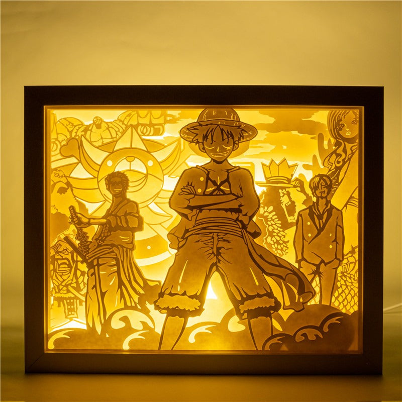 One piece: Zoro, Luffy and Sanji LED Painting