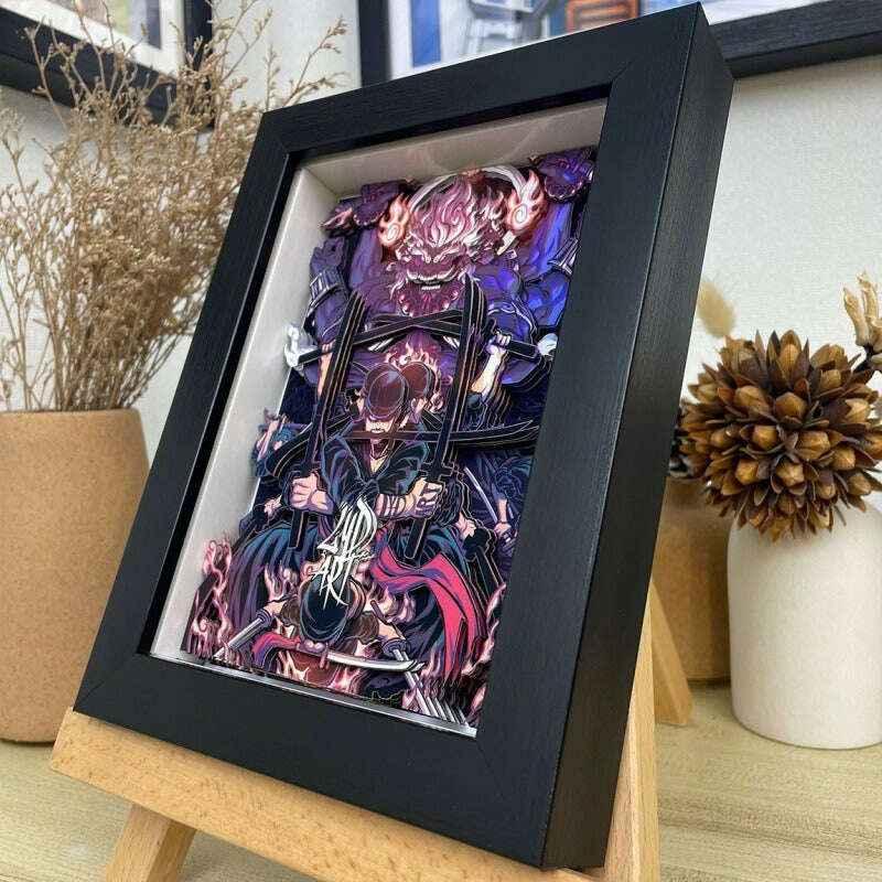 One Piece: Luffy 3D Stereoscopic Painting - Mikomarastudio