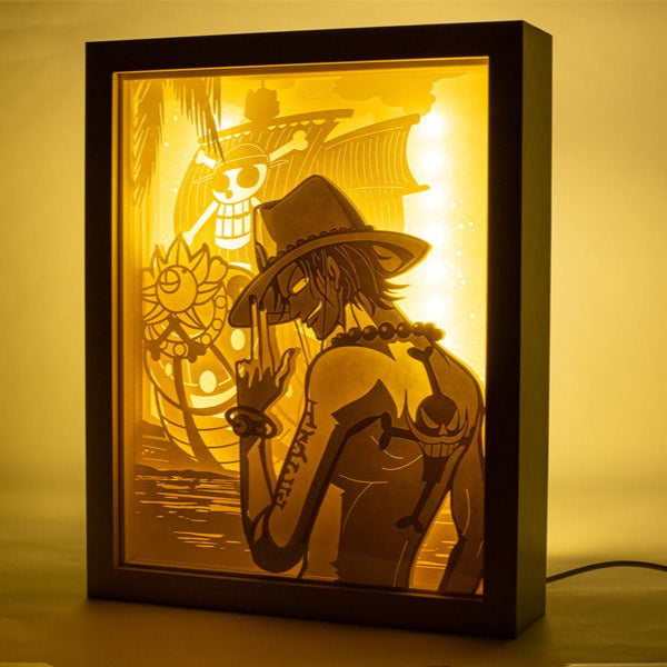 One piece: Portgas D. Ace LED Painting