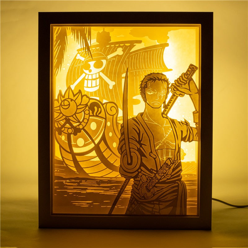 One piece: Rorona Zoro LED Painting