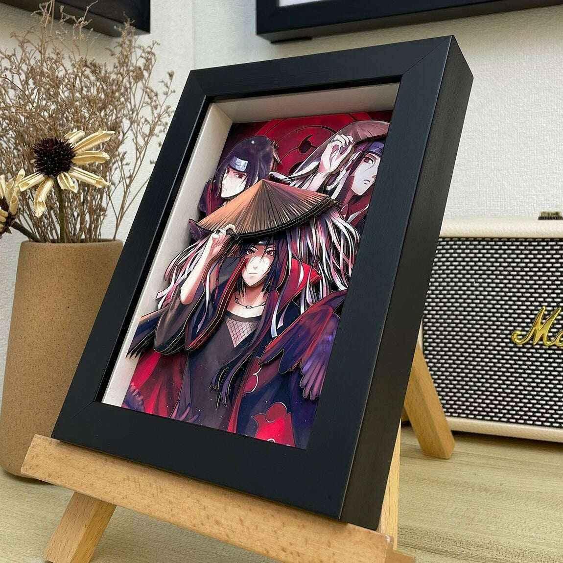 Naruto: Itachi Uchiha 3D Stereoscopic Painting - Mikomarastudio