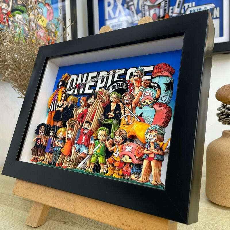 One Piece: All characters 3D Stereoscopic Painting - Mikomarastudio