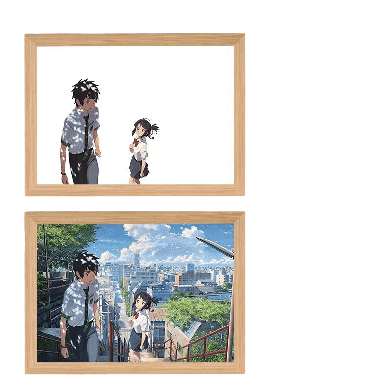 Your Name LED Painting - A4 Size - Mikomarastudio