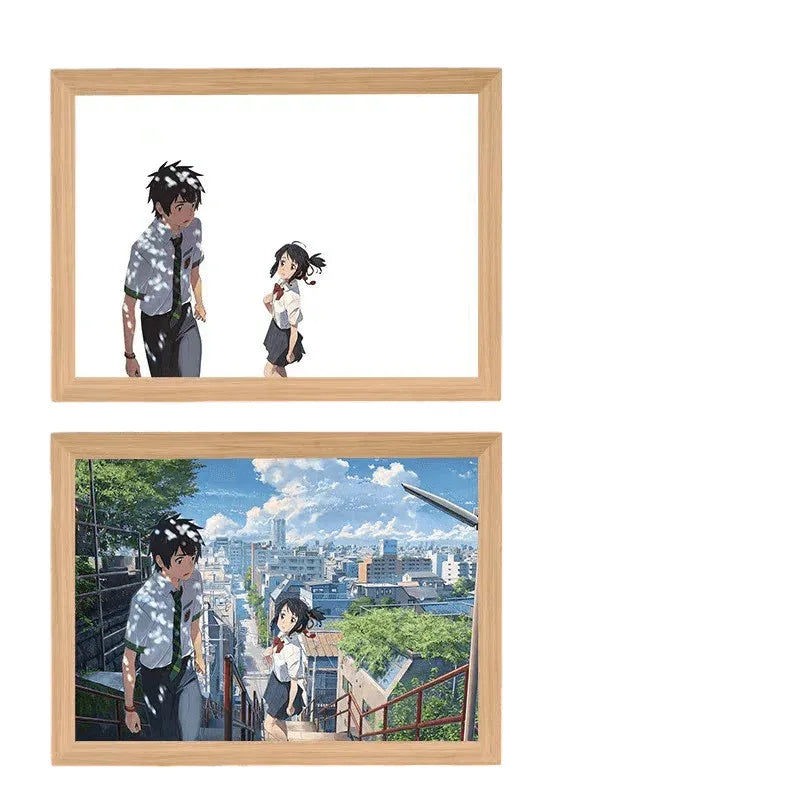Your Name LED Painting Lamp - A4 Size - Mikomarastudio