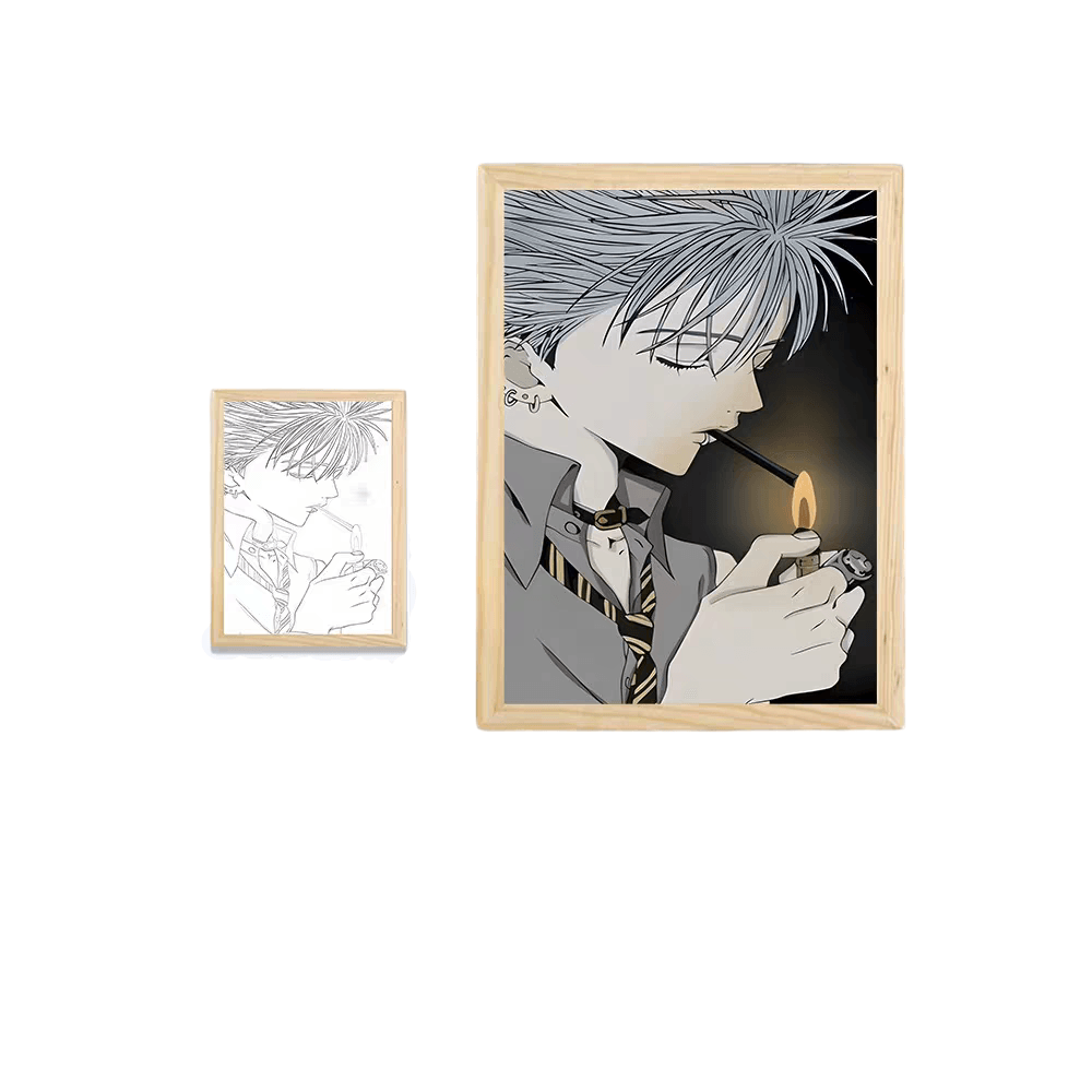 NANA: Shinichi Okazaki LED Painting - A4 Size - Mikomarastudio