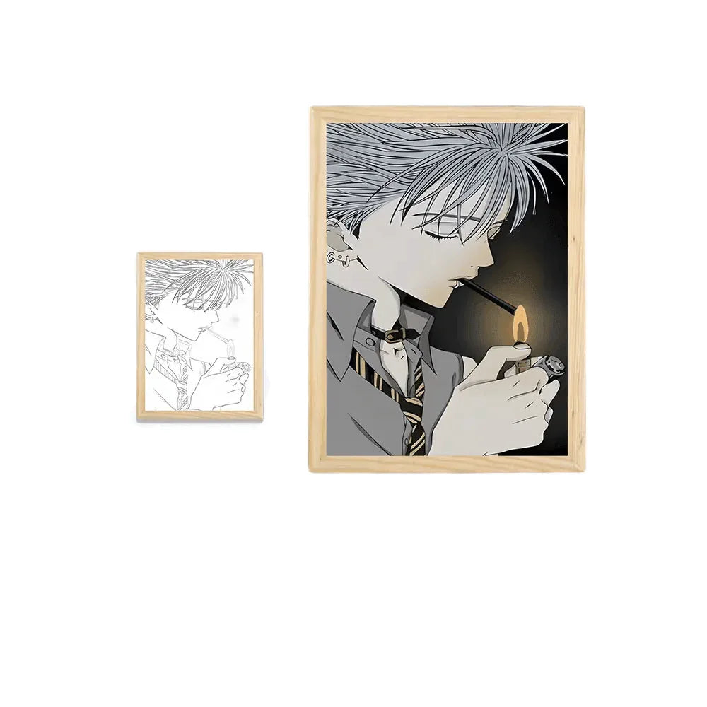 NANA: Shinichi Okazaki LED Painting Lamp - A4 Size - Mikomarastudio