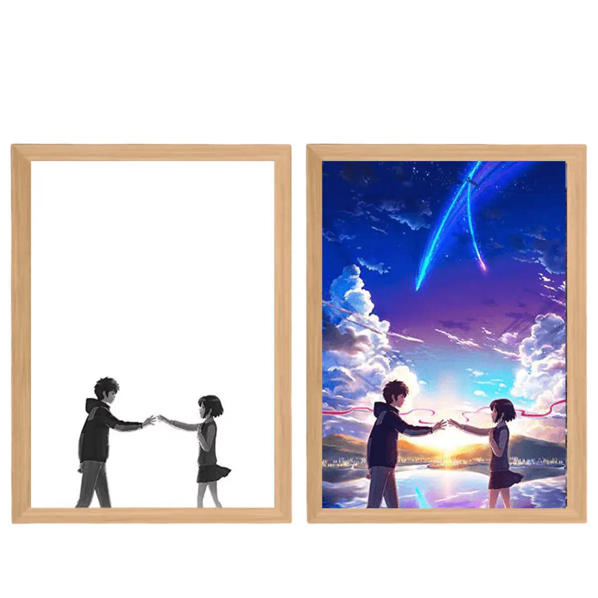 Your name LED Painting Lamp - A4 Size - Mikomarastudio