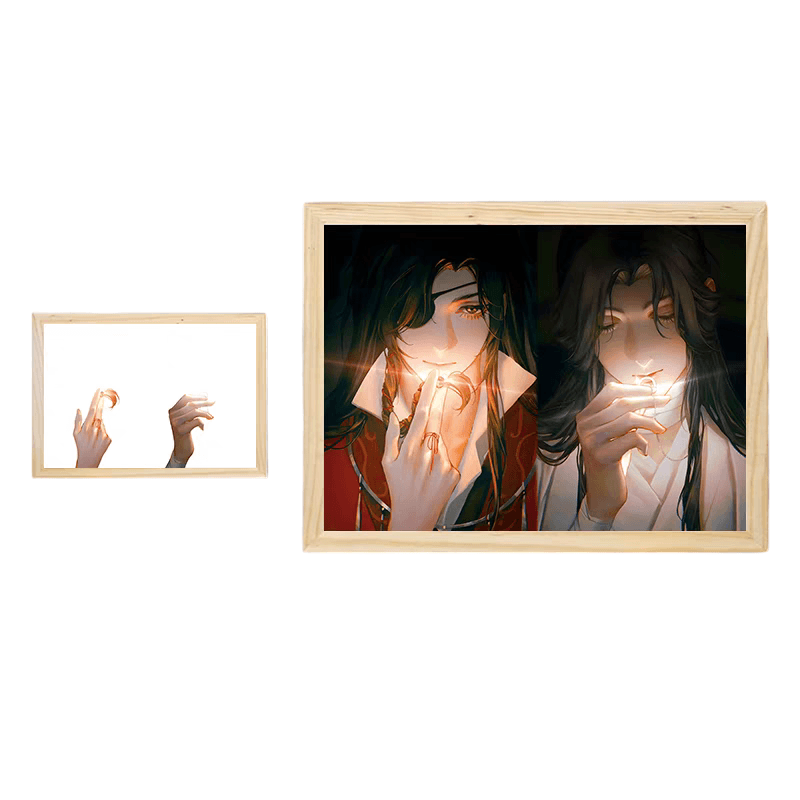 Heaven Official's Blessing LED Painting - A4 Size - Mikomarastudio