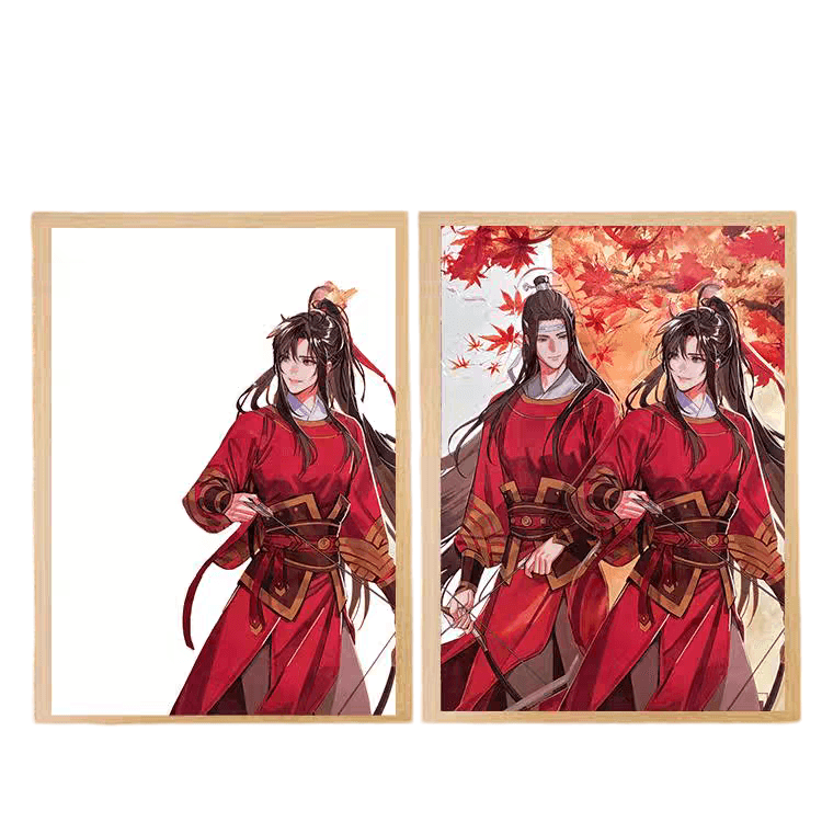 Mo Dao Zu Shi(Grandmaster of Demonic Cultivation) LED Painting 3 - A4 Size - Mikomarastudio