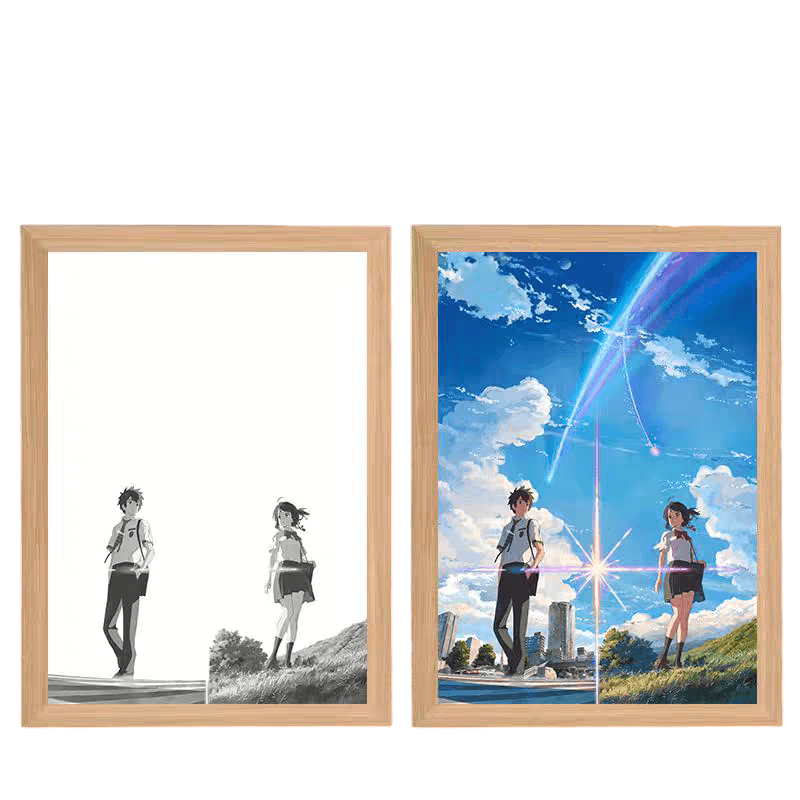 Your Name LED Painting - A4 Size2156 - Mikomarastudio