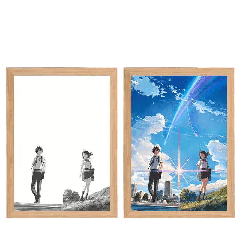 Your Name LED Painting Lamp - A4 Size - Mikomarastudio