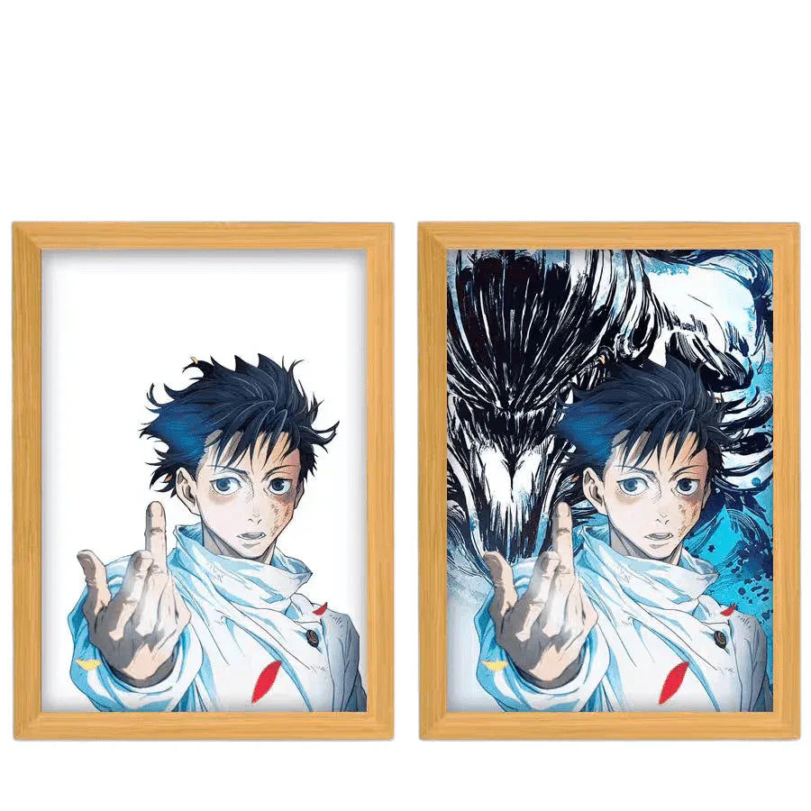 Jujutsu Kaisen: Yuta Okkotsu LED Painting Lamp - A4 Size - Mikomarastudio