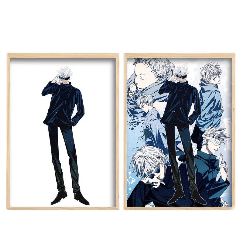Jujutsu Kaisen: Gojo Satoru LED Painting Lamp - A4 Size - Mikomarastudio
