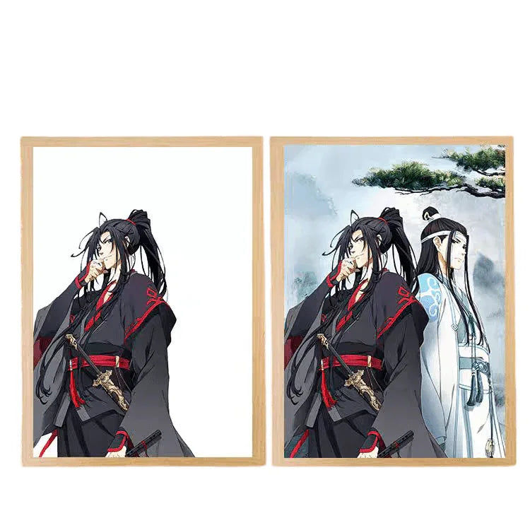 Mo Dao Zu Shi(Grandmaster of Demonic Cultivation) LED Painting Lamp - A4 Size - Mikomarastudio