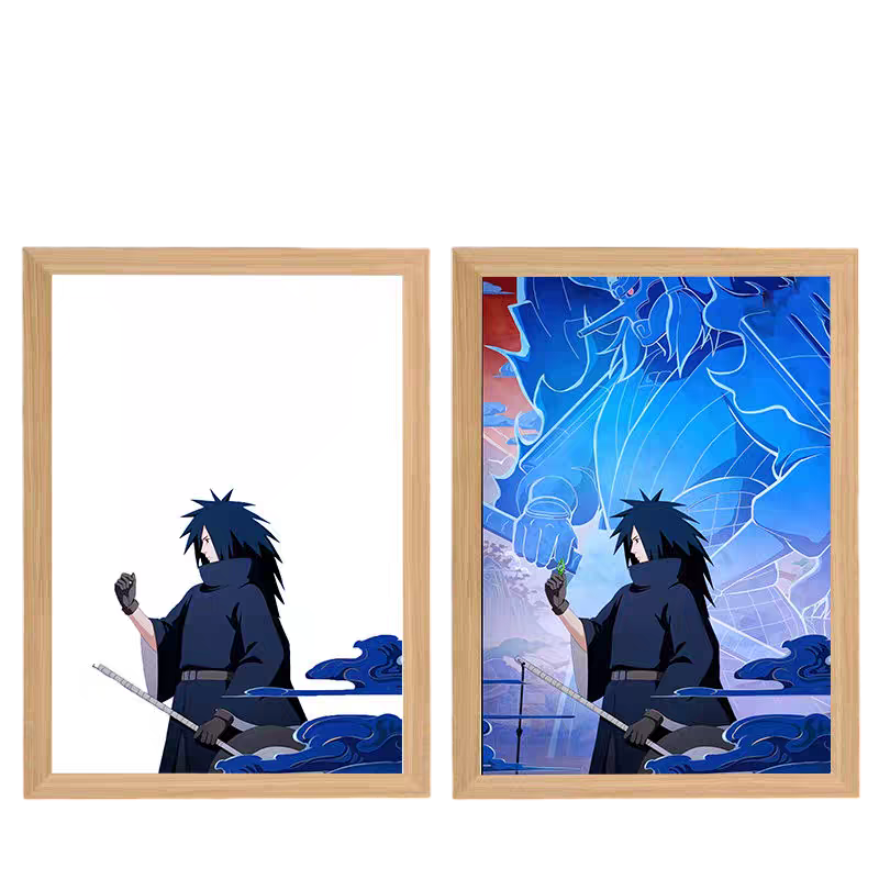 Naruto: Uchiha Madara LED Painting2 - A4 Size