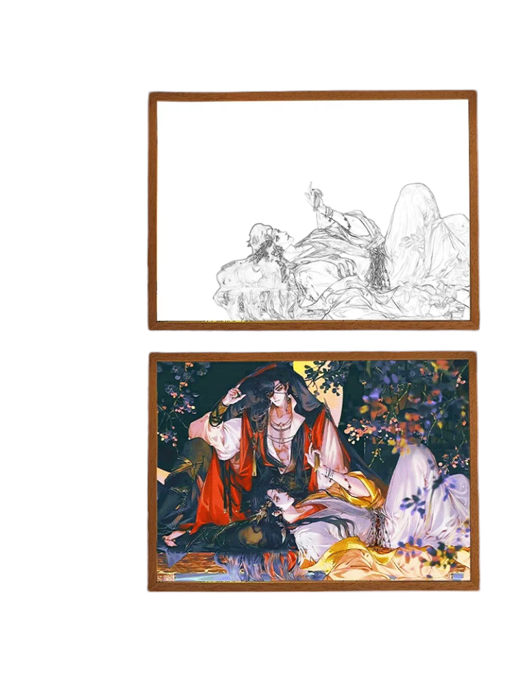 Heaven Official's Blessing LED Painting 123 - A4 Size