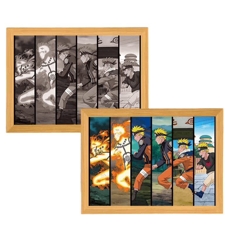 Naruto LED Painting Lamp - A4 Size - Mikomarastudio