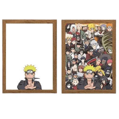 Naruto LED Painting Lamp - A4 Size - Mikomarastudio