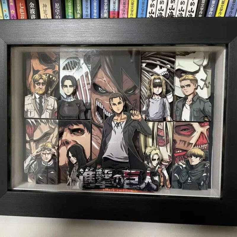 Attack on Titan: Unlimited characters 3D Stereoscopic Painting - Mikomarastudio