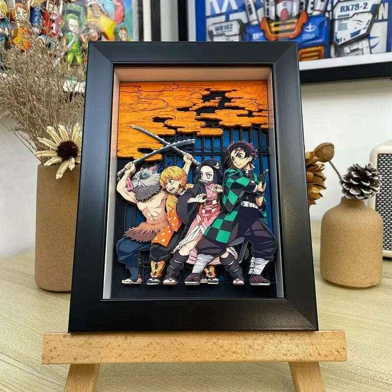 Demon slayer: Slayers united 3D Stereoscopic Painting - Mikomarastudio