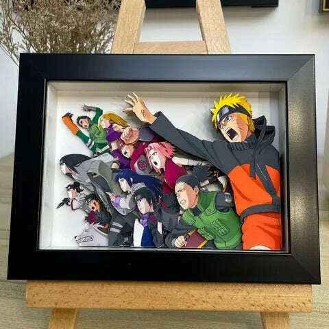 Naruto: United by Destiny 3D Stereoscopic Painting - Mikomarastudio