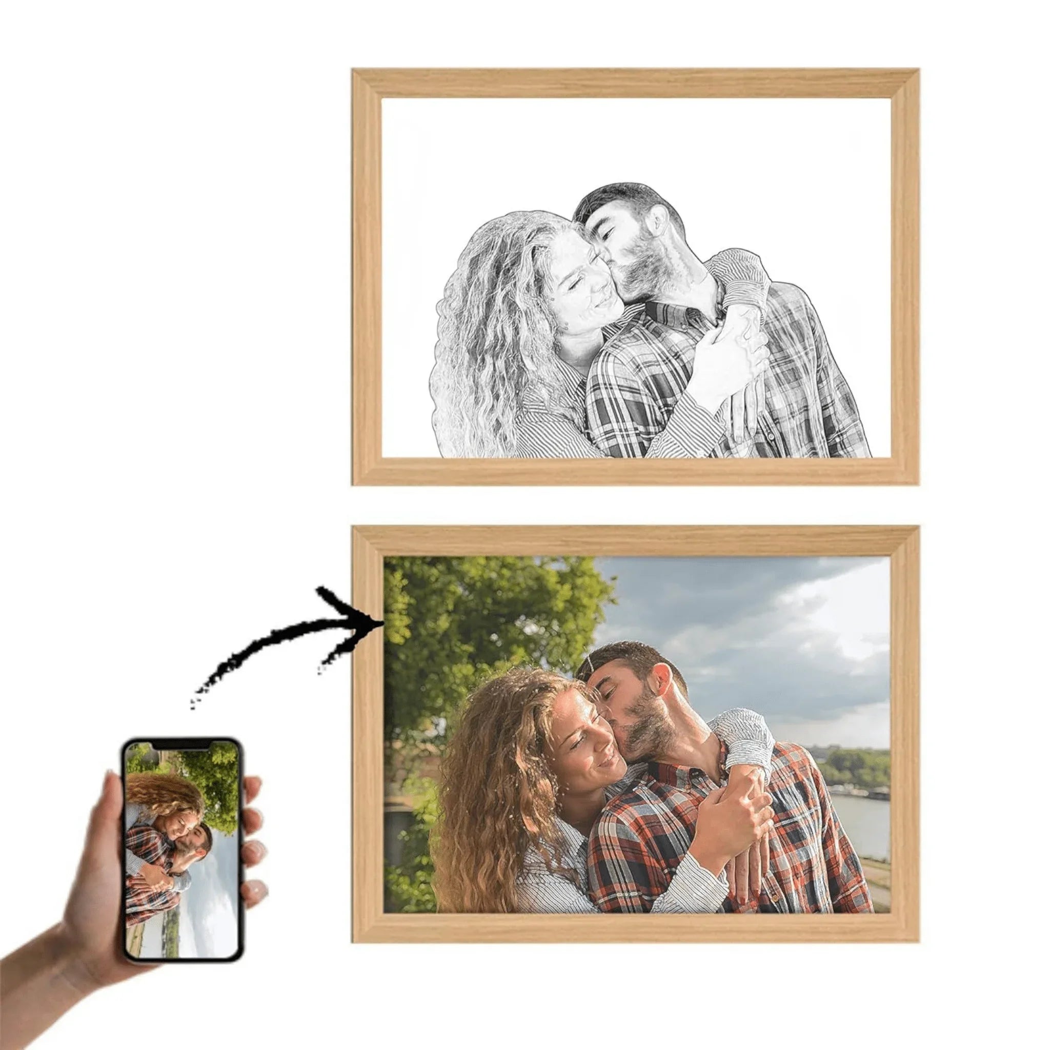 Custom LED Painting Lamp Design - A4 Size - Mikomarastudio