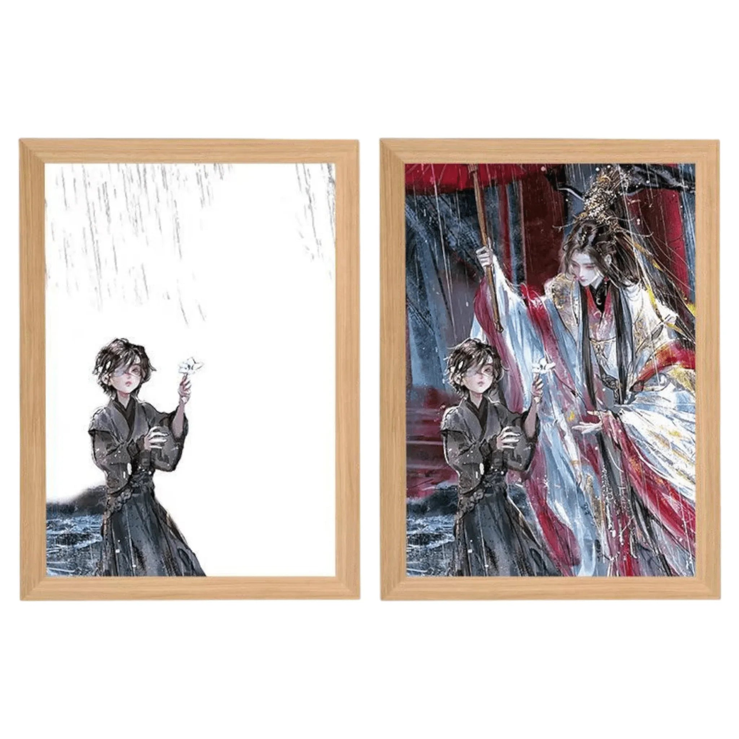 Heaven Official's Blessing LED Painting Lamp 2 - A4 Size - Mikomarastudio