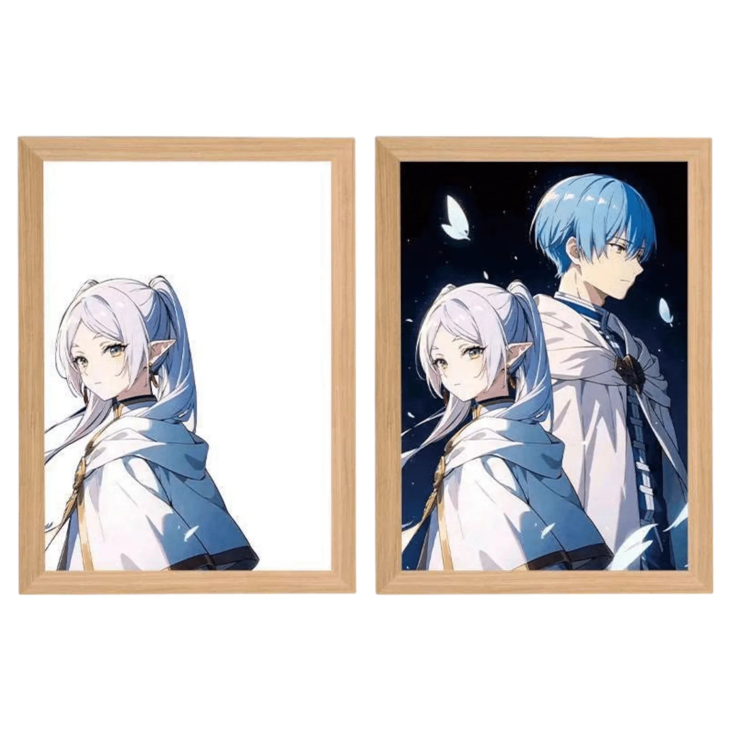 Frieren: Beyond Journey's End LED Painting Lamp - A4 Size - Mikomarastudio