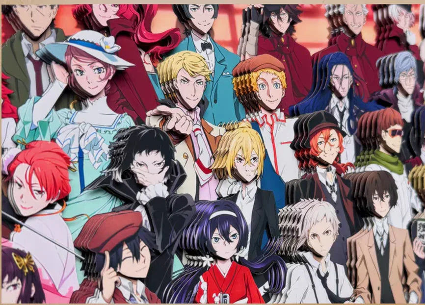 Bungo Stray Dogs 3D Stereoscopic Painting - Mikomarastudio