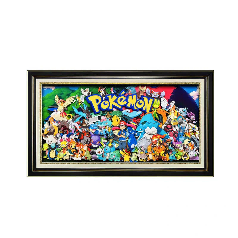 Pokemon 3D Stereoscopic Painting - Mikomarastudio