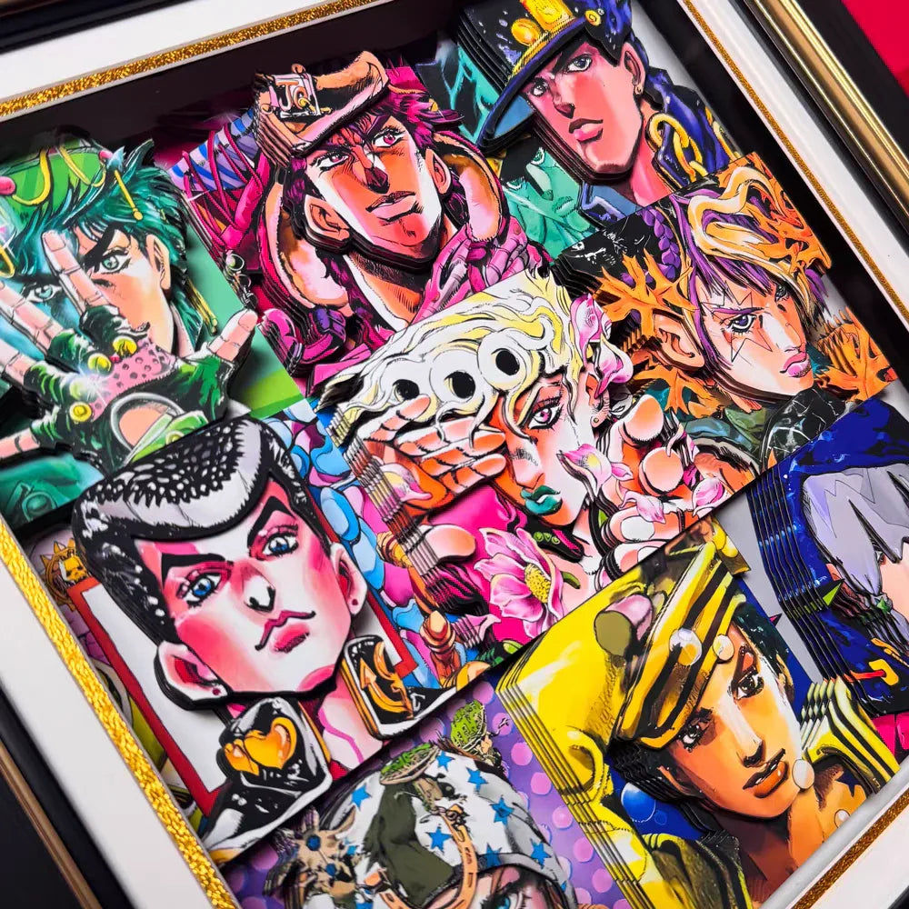 Jojo's Bizzare Adventure 3D Stereoscopic Painting - Mikomarastudio