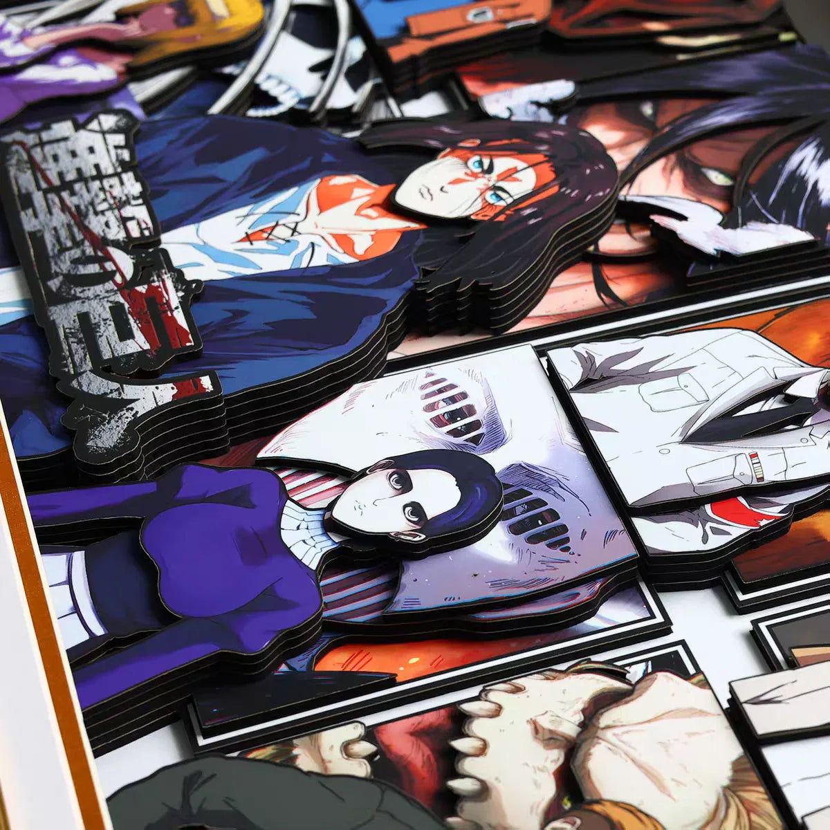 Attack on Titan 3D Stereoscopic Painting - Mikomarastudio