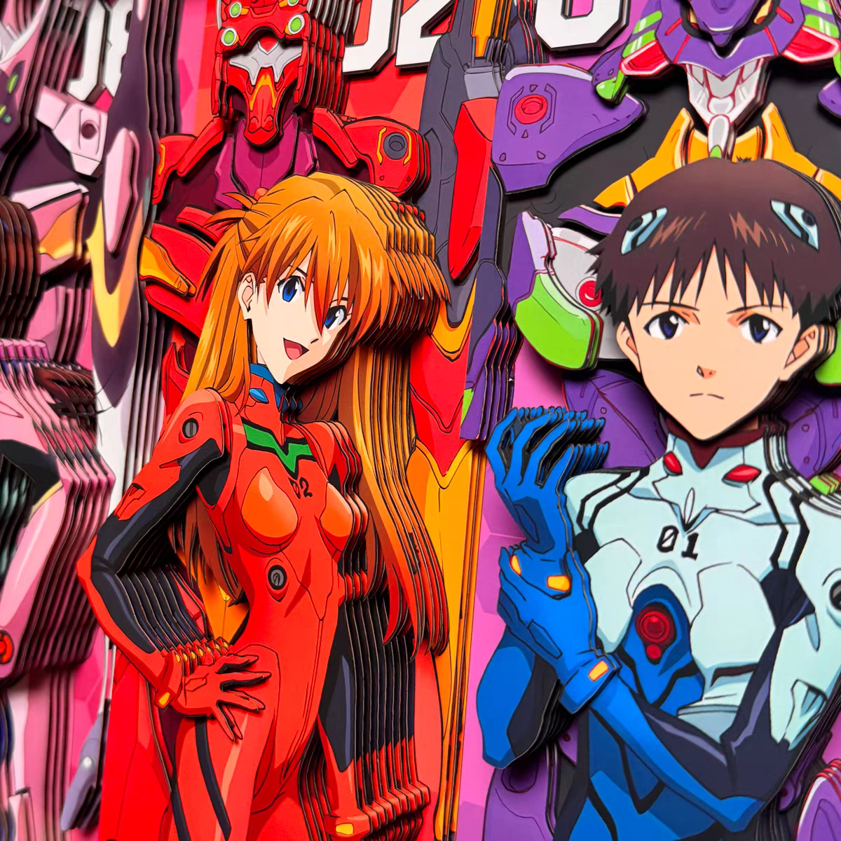 Neon Genesis Evangelion 3D Stereoscopic Painting