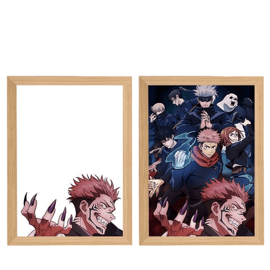 Jujutsu Kaisen LED Painting - A4 Size