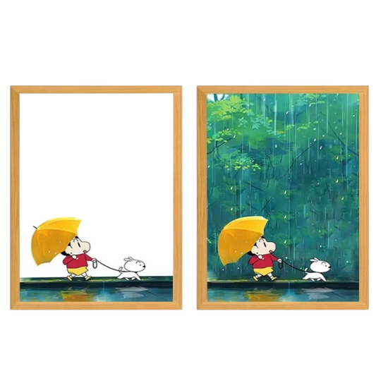 Crayon Shin-chan LED Painting Lamp - A4 Size