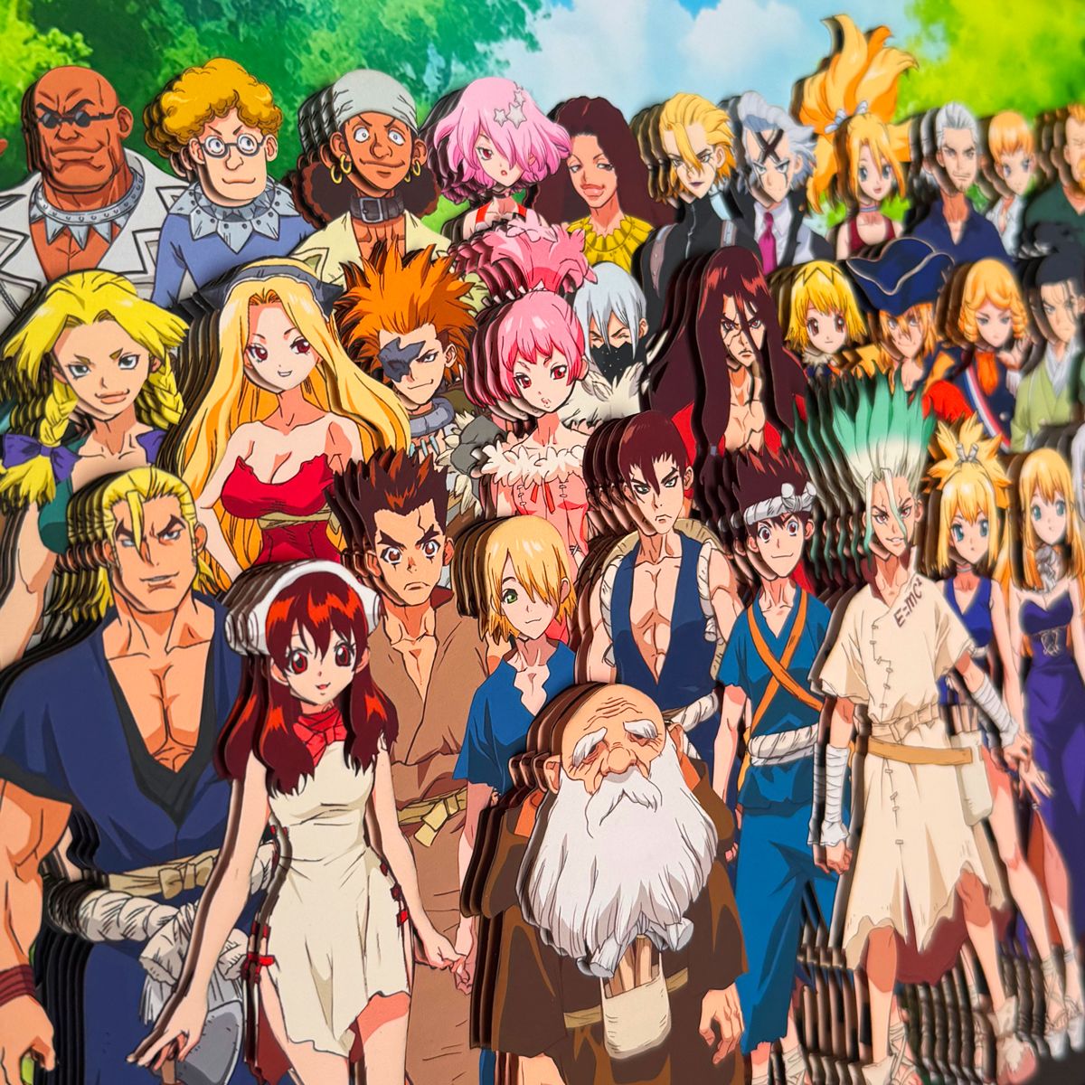 Dr.Stone 3D Stereoscopic Painting