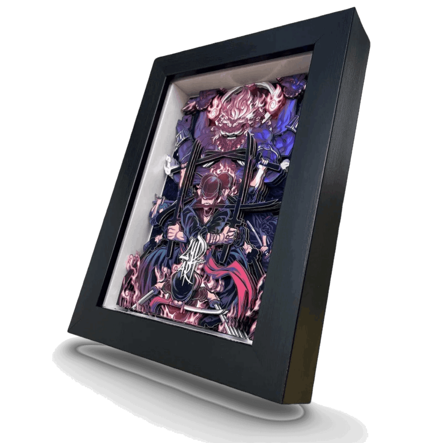 One Piece: Luffy 3D Stereoscopic Painting - Mikomarastudio