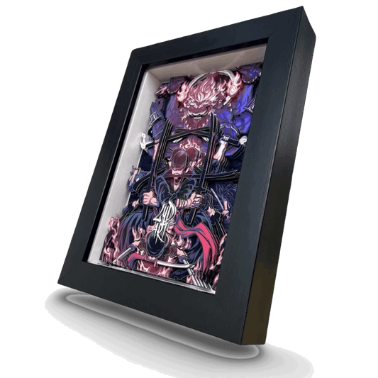 One Piece: Luffy 3D Stereoscopic Painting - Mikomarastudio