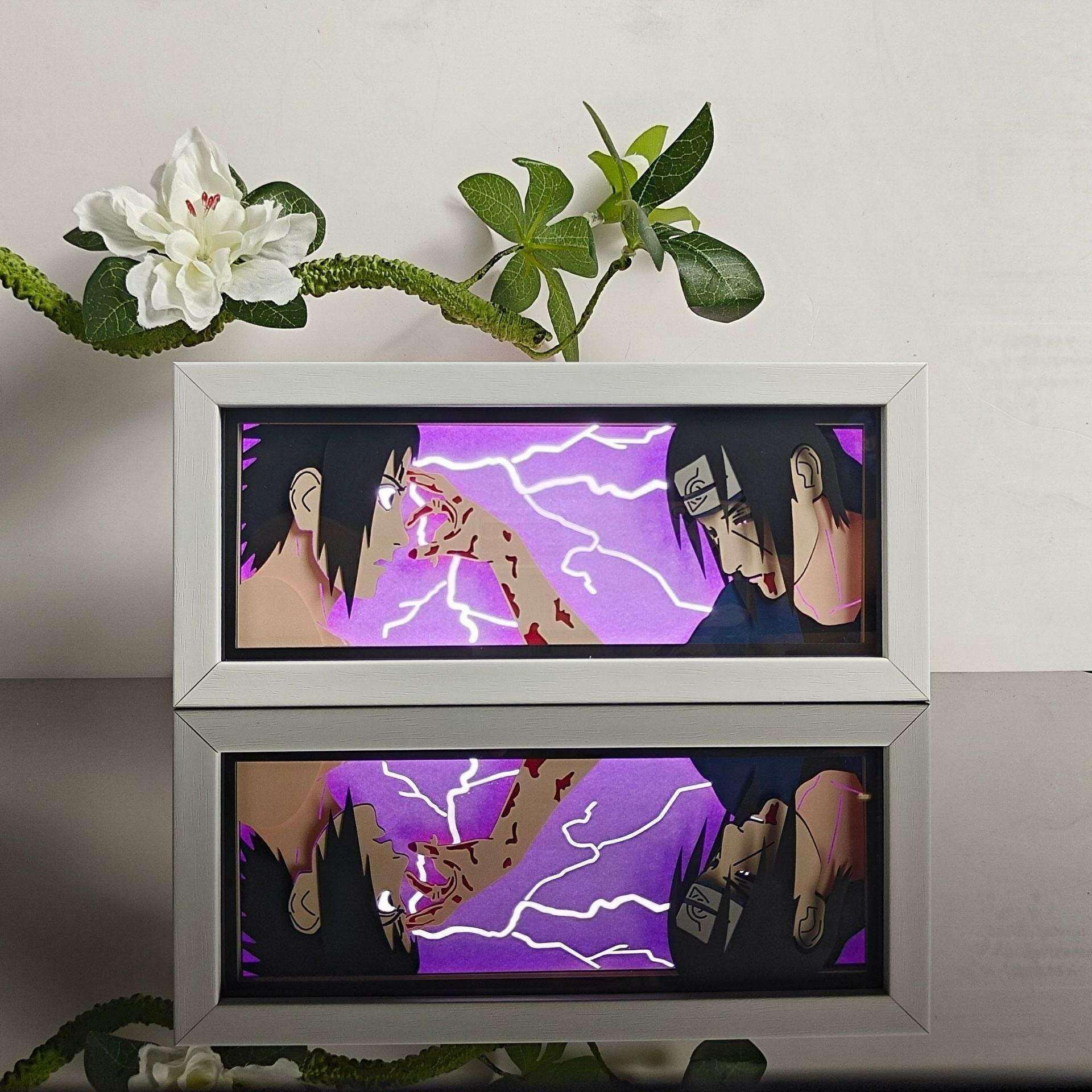 Naruto: Sasuke x Itachi Lightbox - Mikomarastudio