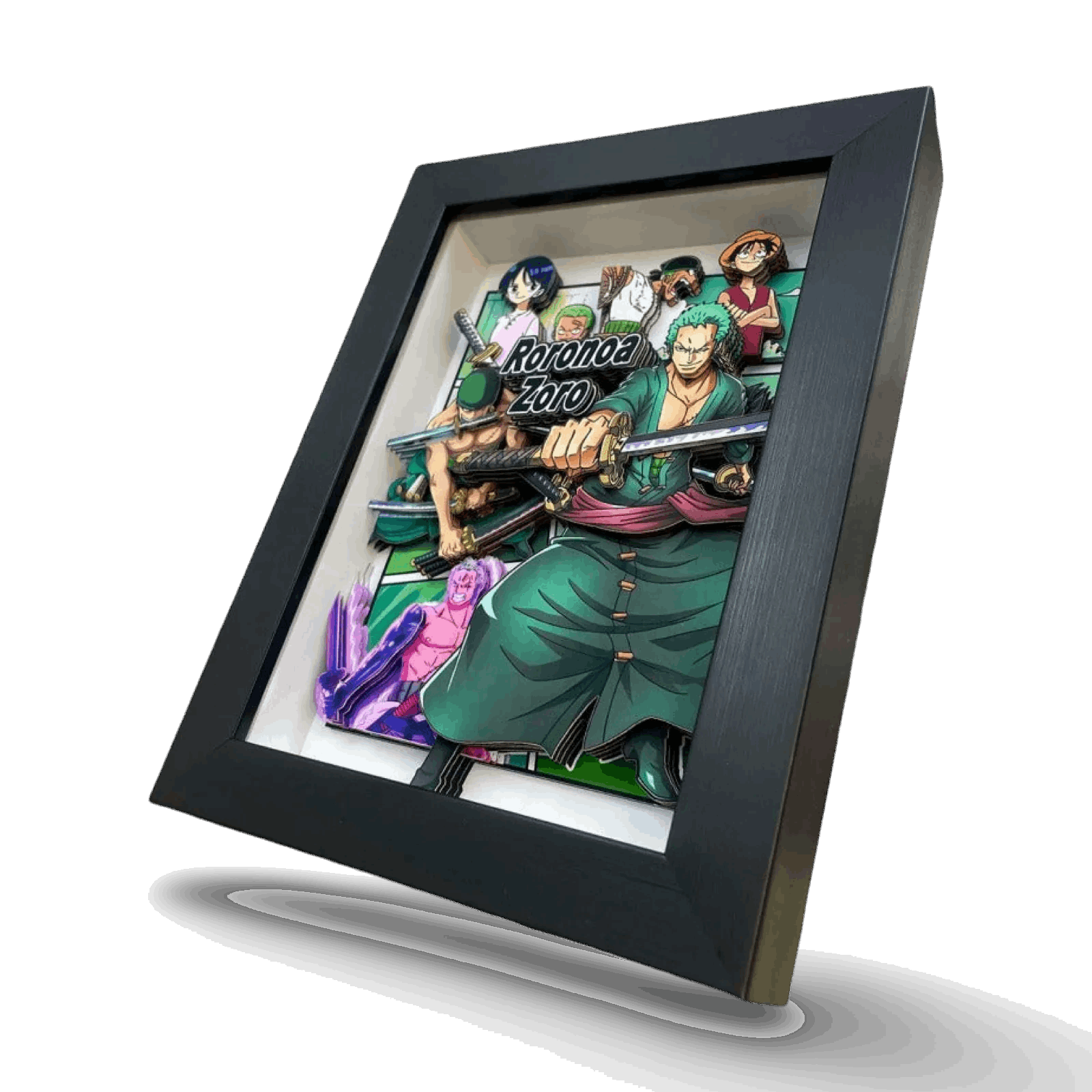 One Piece: Roronoa Zoro 3D Stereoscopic Painting - Mikomarastudio
