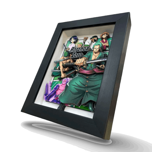 One Piece: Roronoa Zoro 3D Stereoscopic Painting - Mikomarastudio